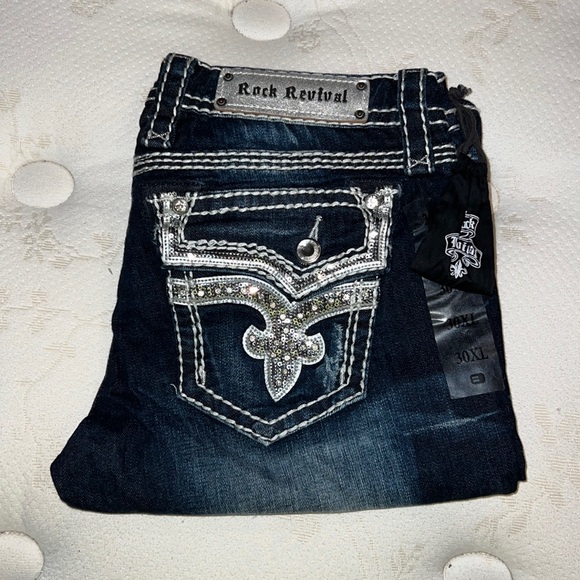 Rock Revival Denim - Rock Revival Kai Boot Jean-Dark Wash